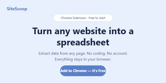 SiteScoop screenshot 1