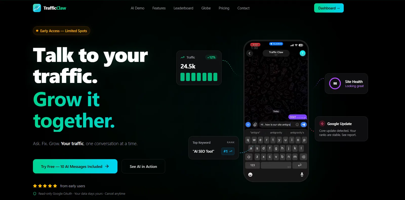 TrafficClaw screenshot 1