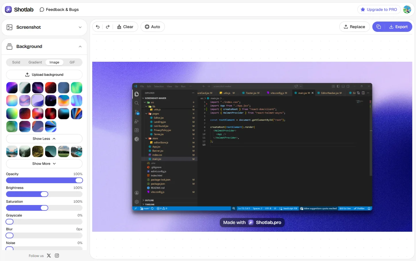 ShotLab screenshot 1