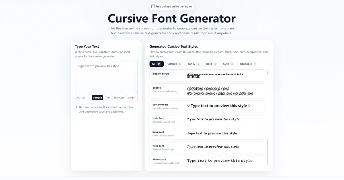CursiveKit screenshot 1