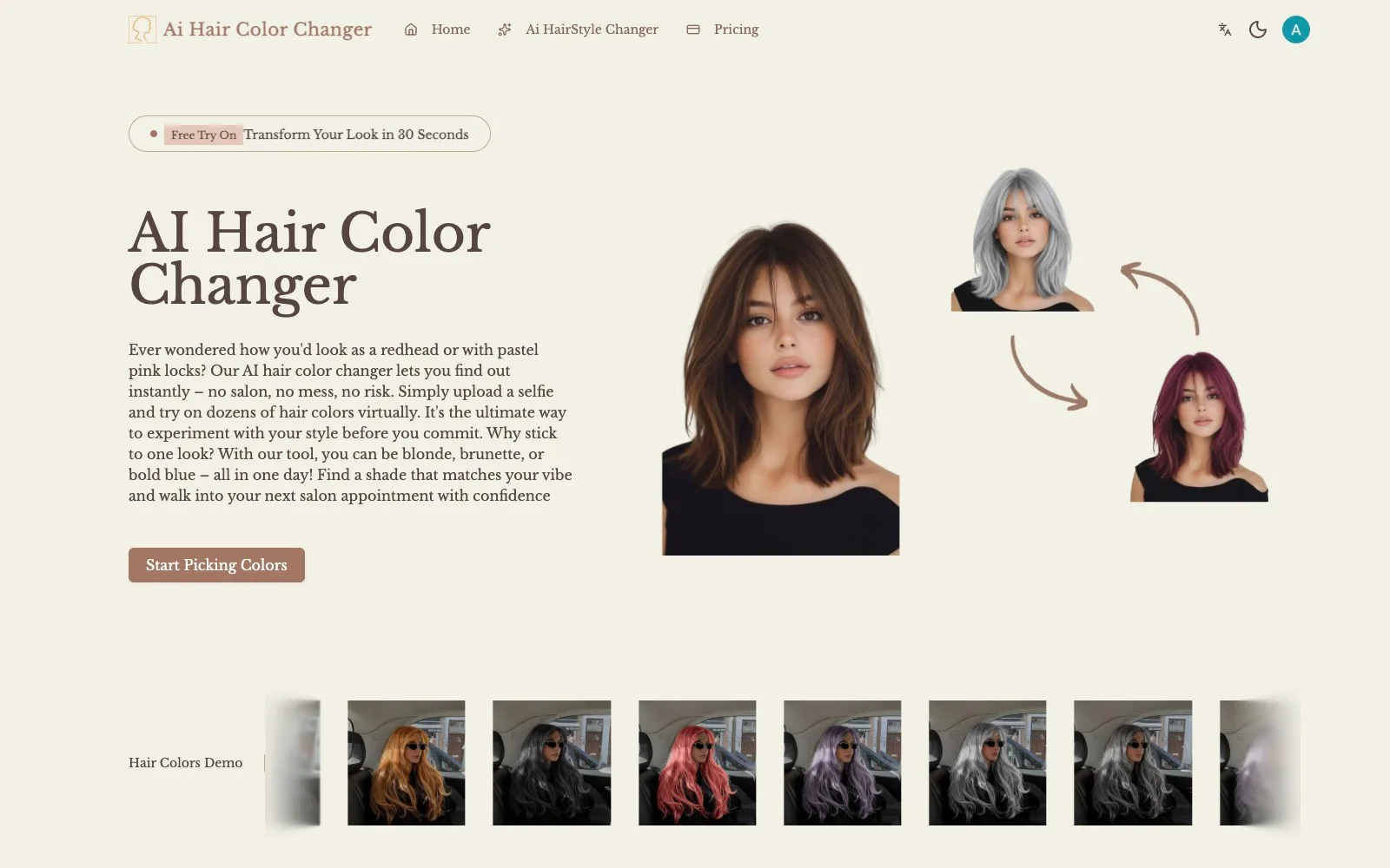 Ai Hair Color Changer screenshot 1