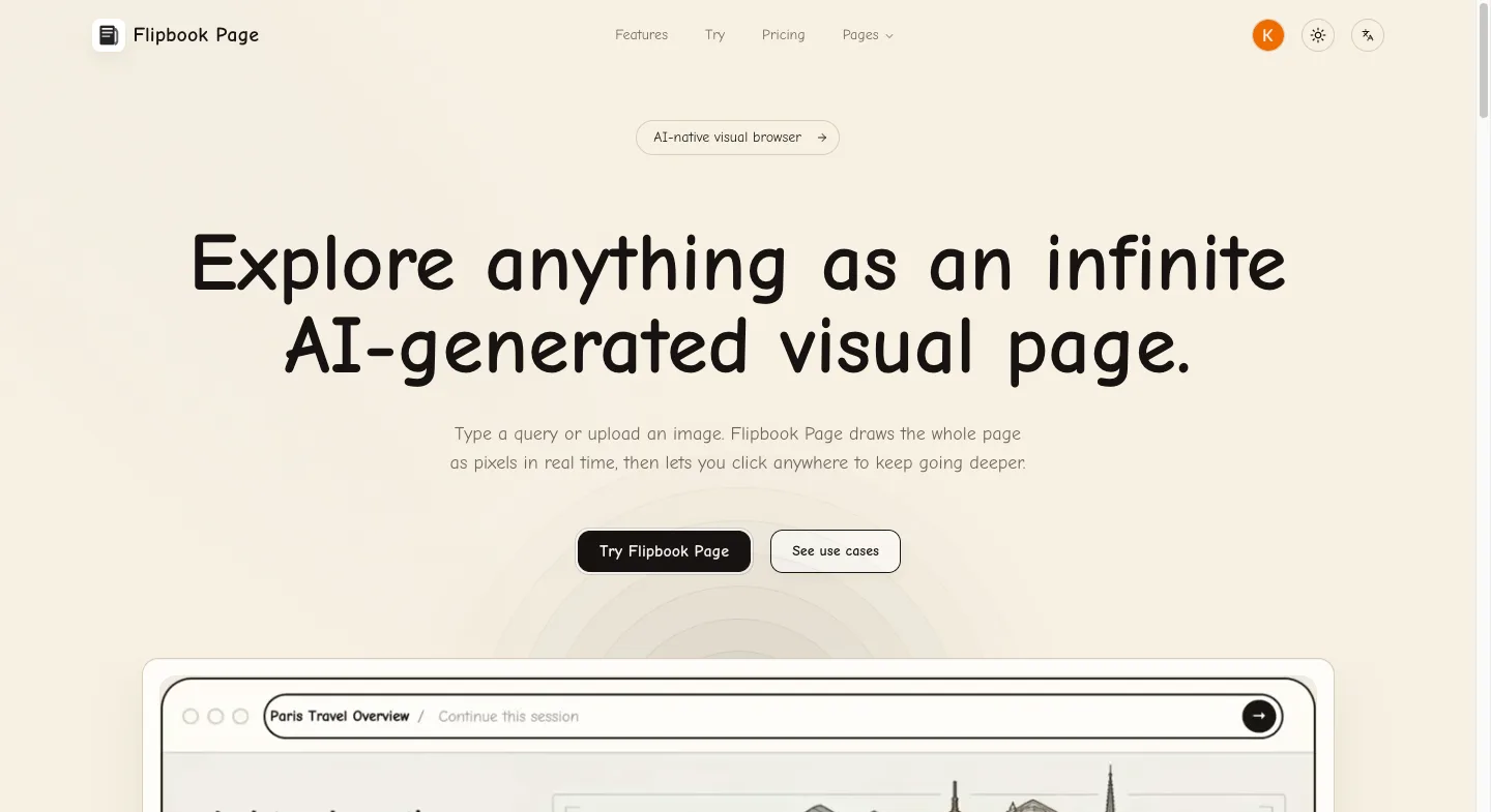 Flipbook Page screenshot 1