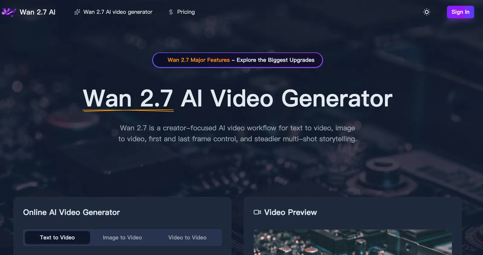 Wan 2.7 screenshot 1