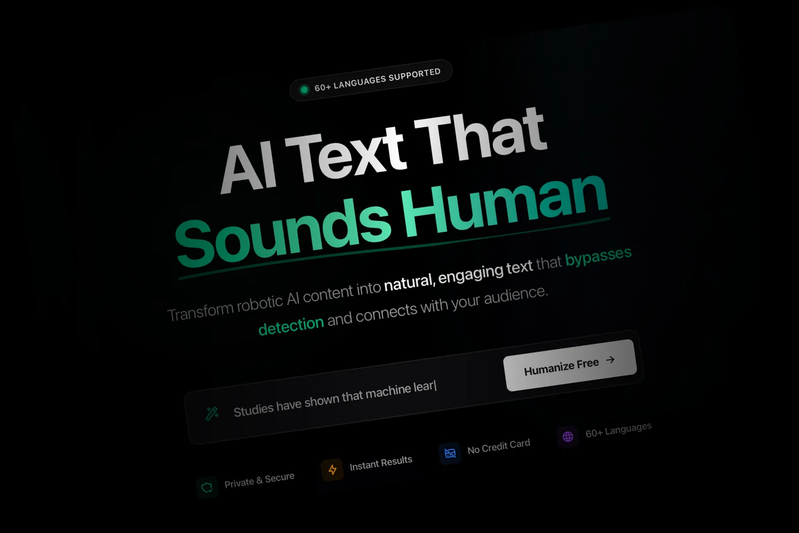 Humanize.fast screenshot 1