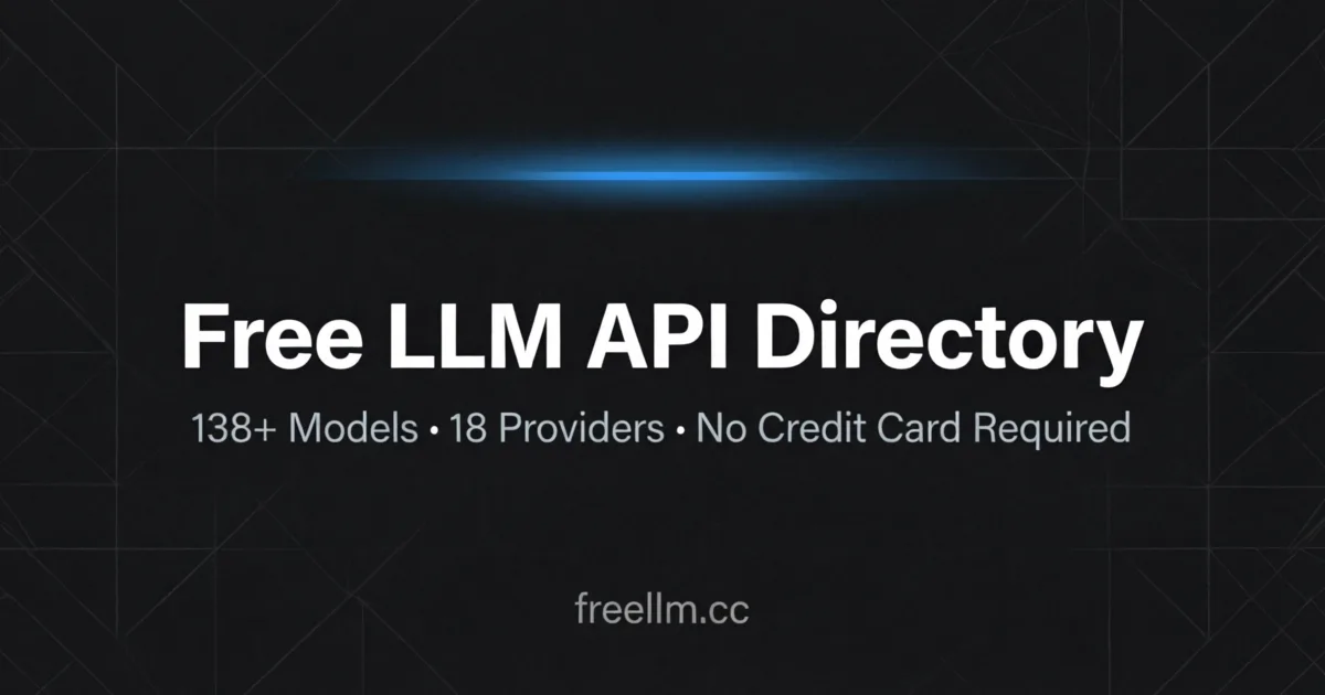 freellm-hub,free llm api screenshot 1