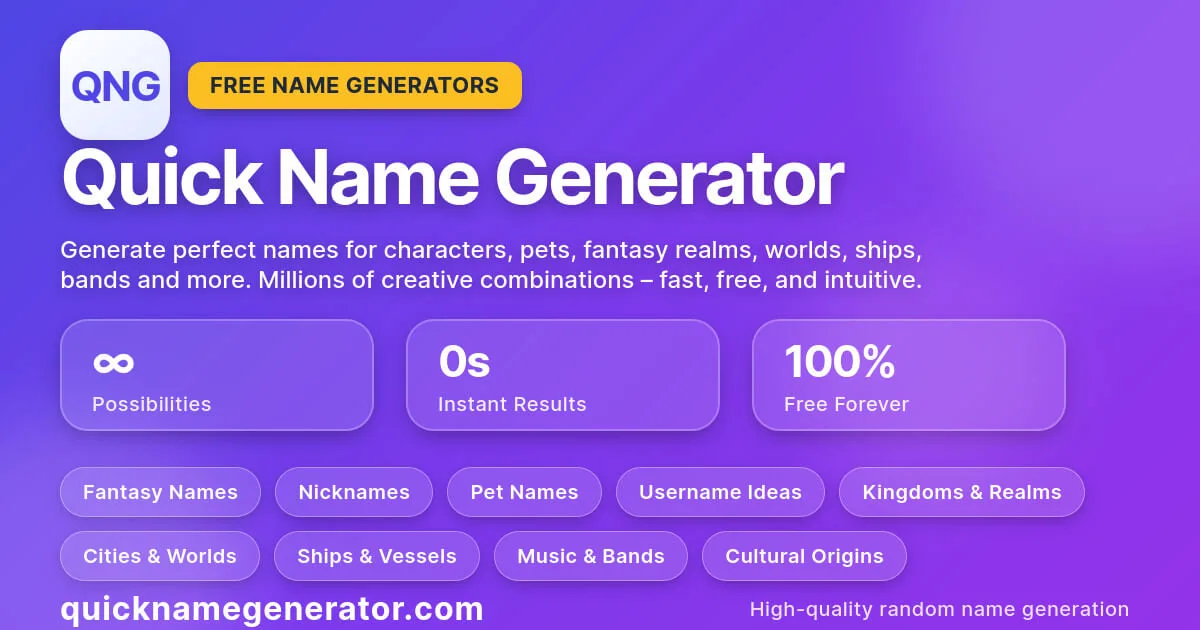 Quick Name Generator screenshot 1