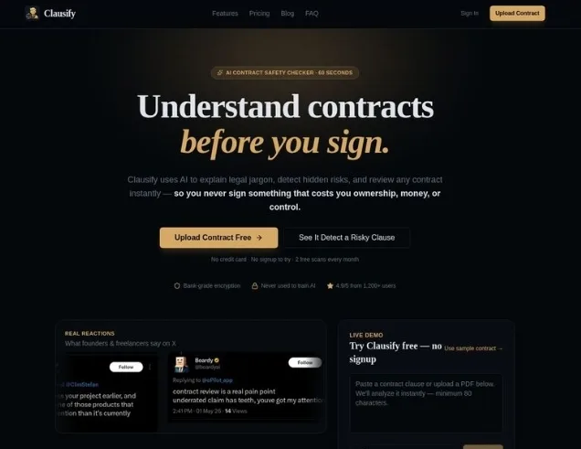 Clausify screenshot 1