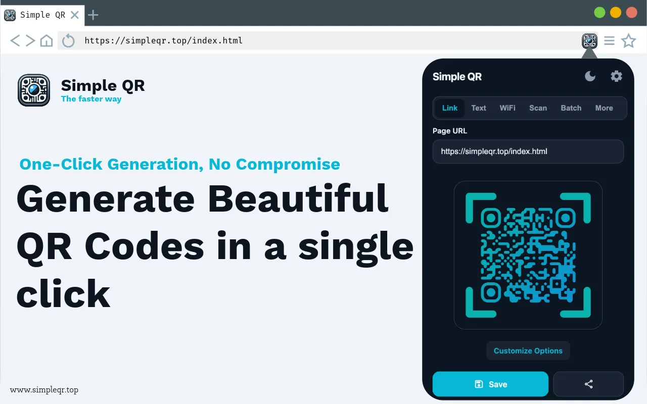 Simple QR Code Generator screenshot 1