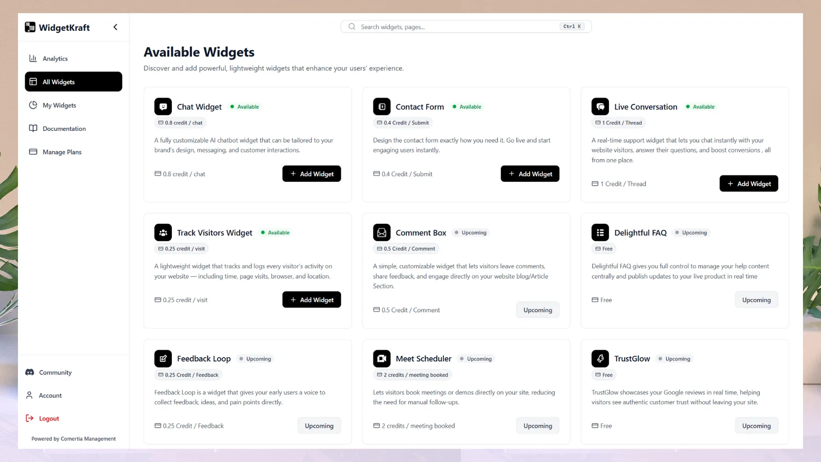 Widgetkraft screenshot 1