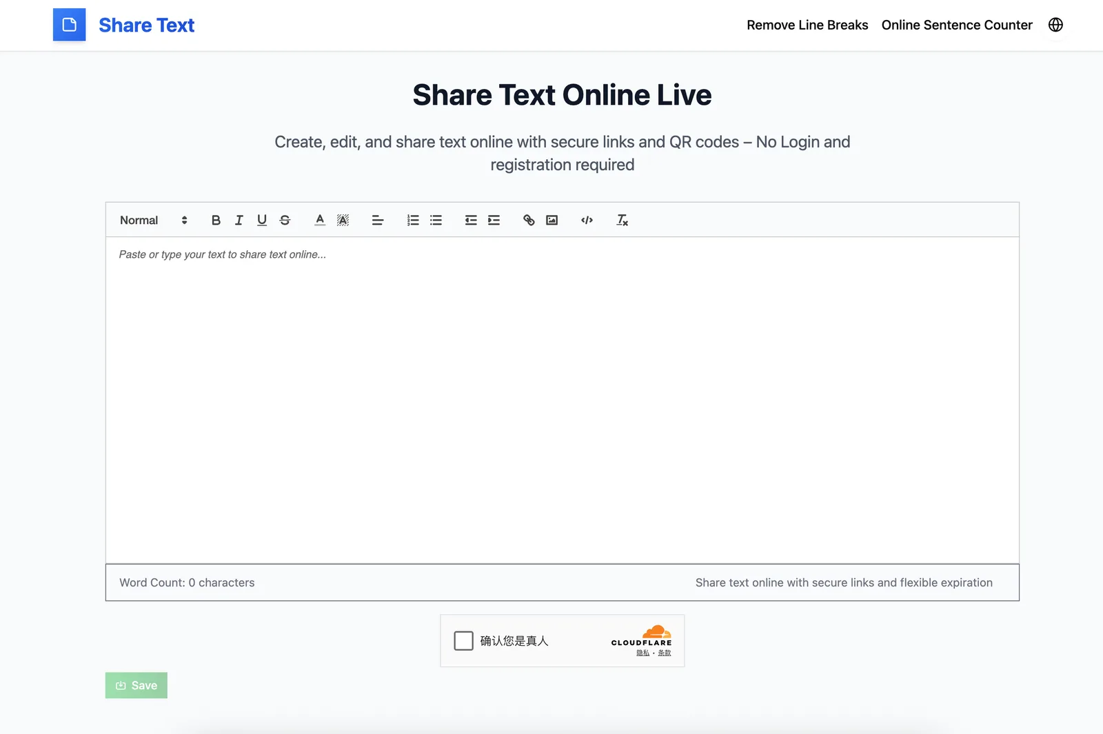 Share Text Online screenshot 1