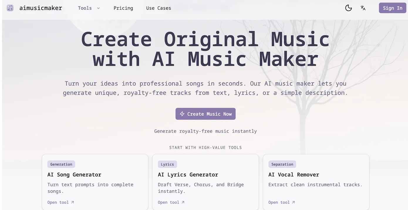 aimusicmaker screenshot 1