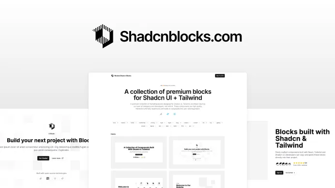 Shadcnblocks screenshot 1