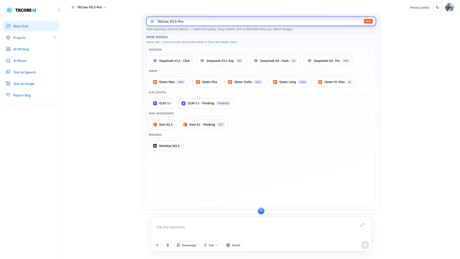TKCORE AI screenshot 1
