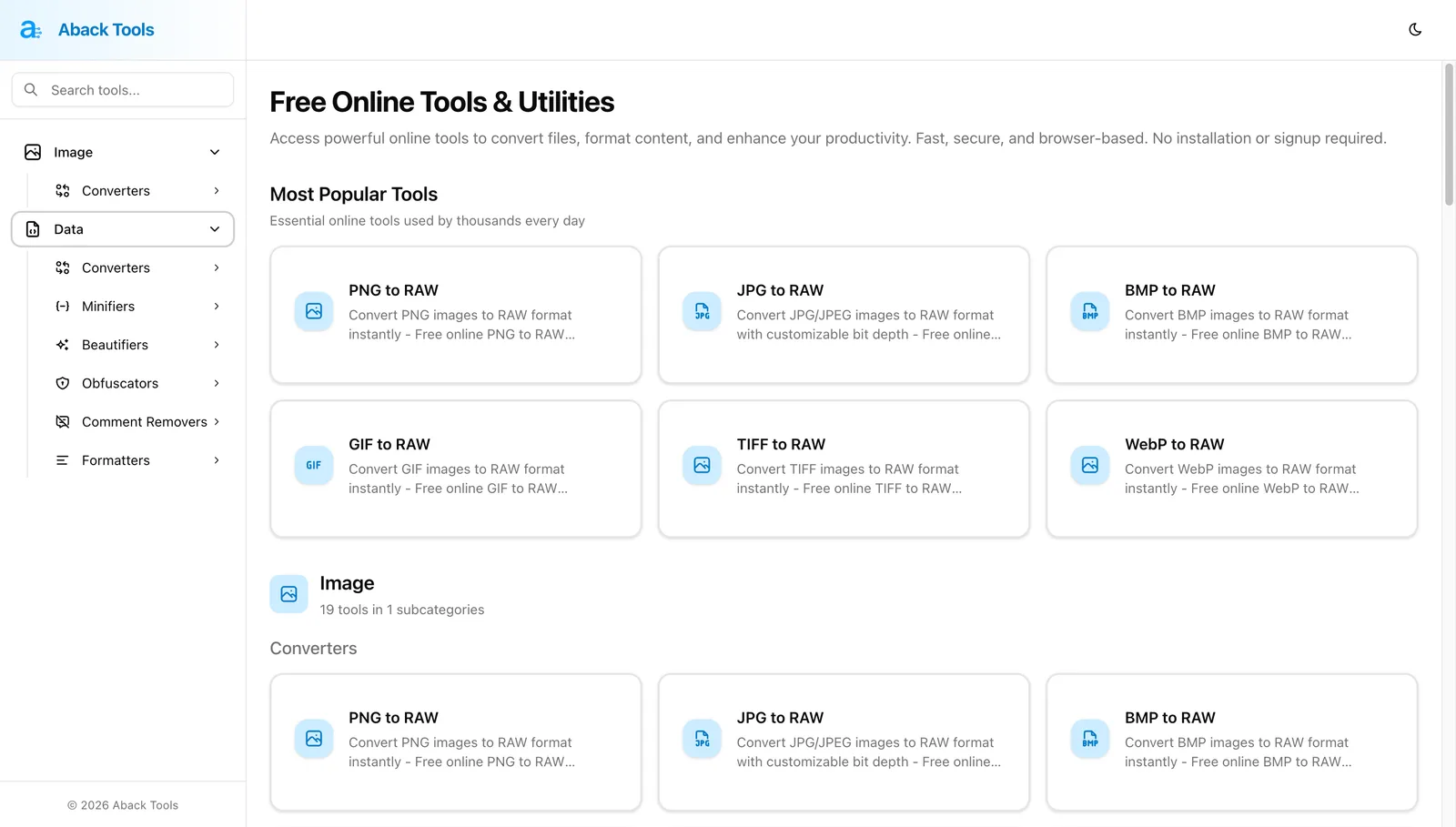 Aback Tools screenshot 1