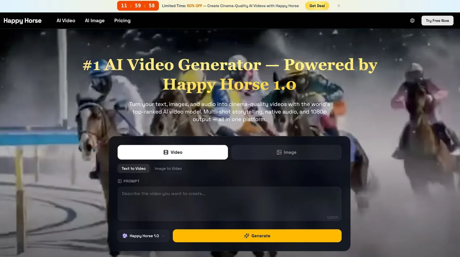 Happy Horse 1.0 – Text to Video & Image to Video screenshot 1
