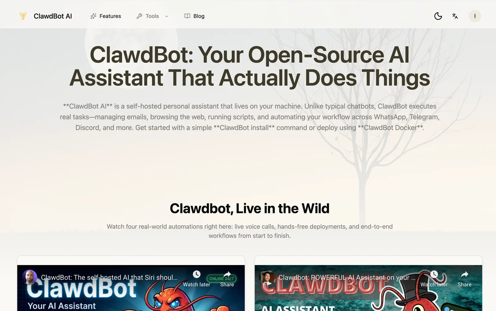 ClawdBot AI screenshot 1