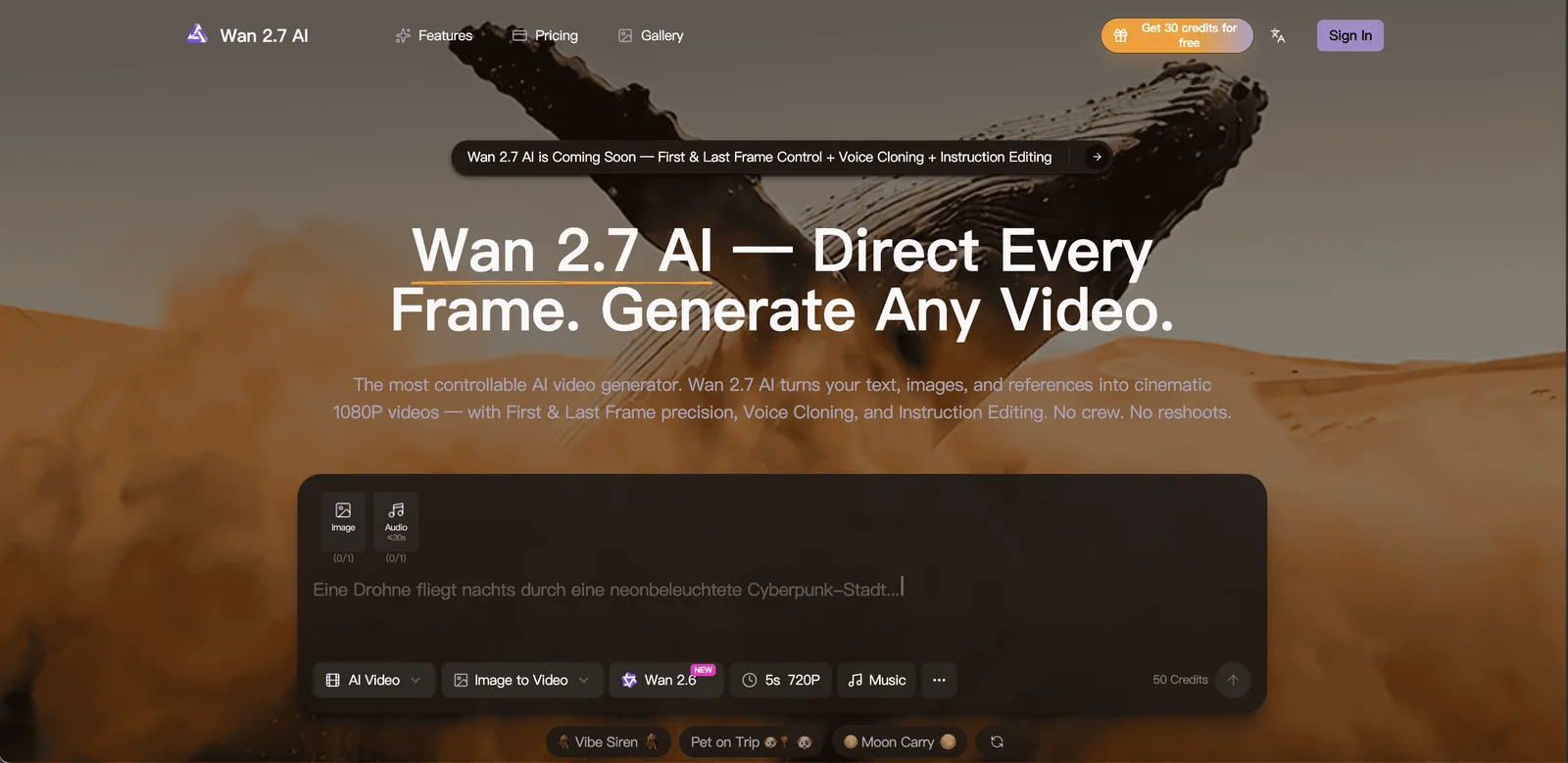 Wan 2.7 AI screenshot 1
