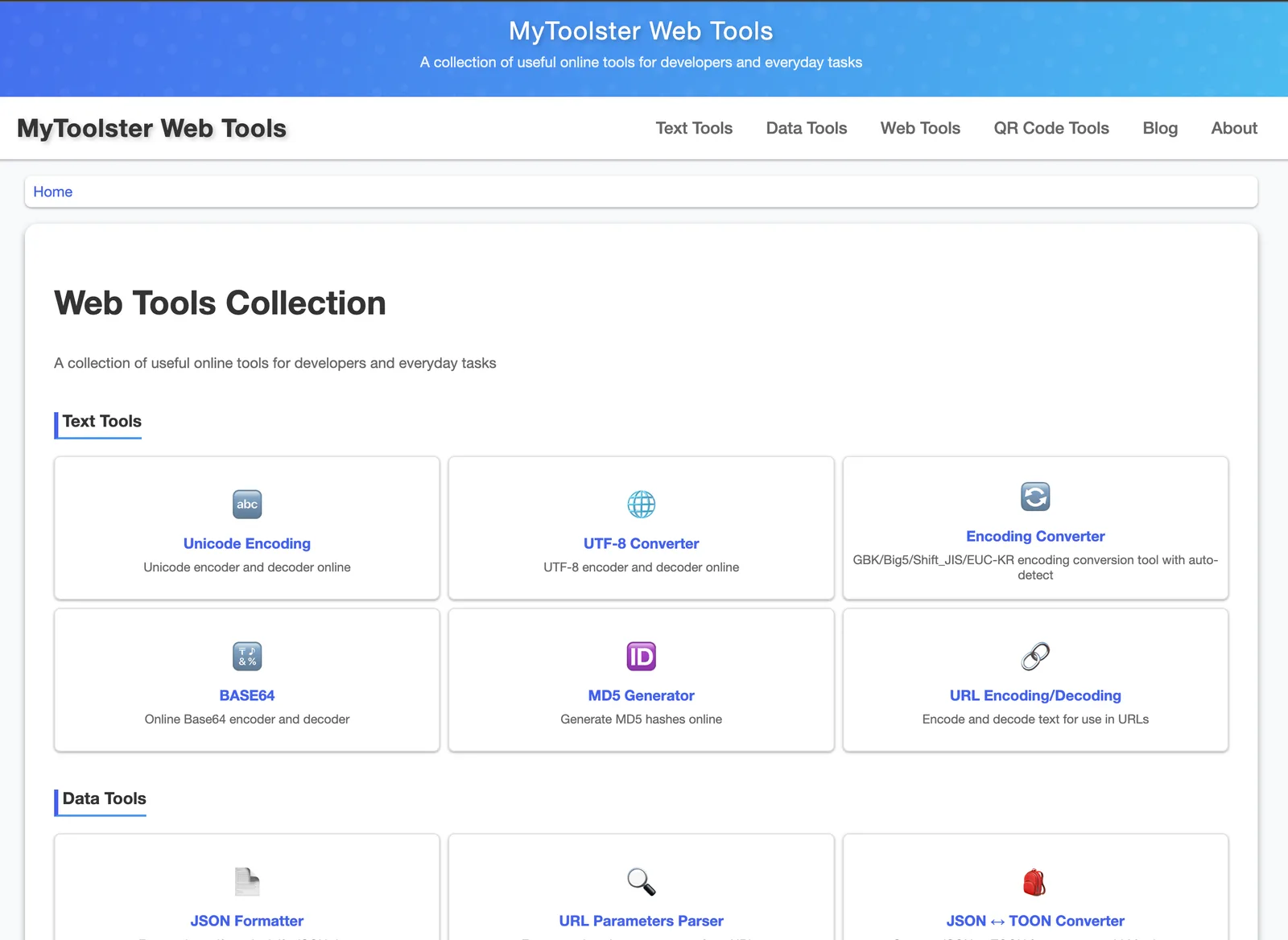 MyToolster web online tools screenshot 1