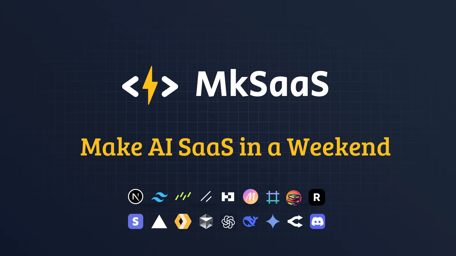 MkSaaS screenshot 1