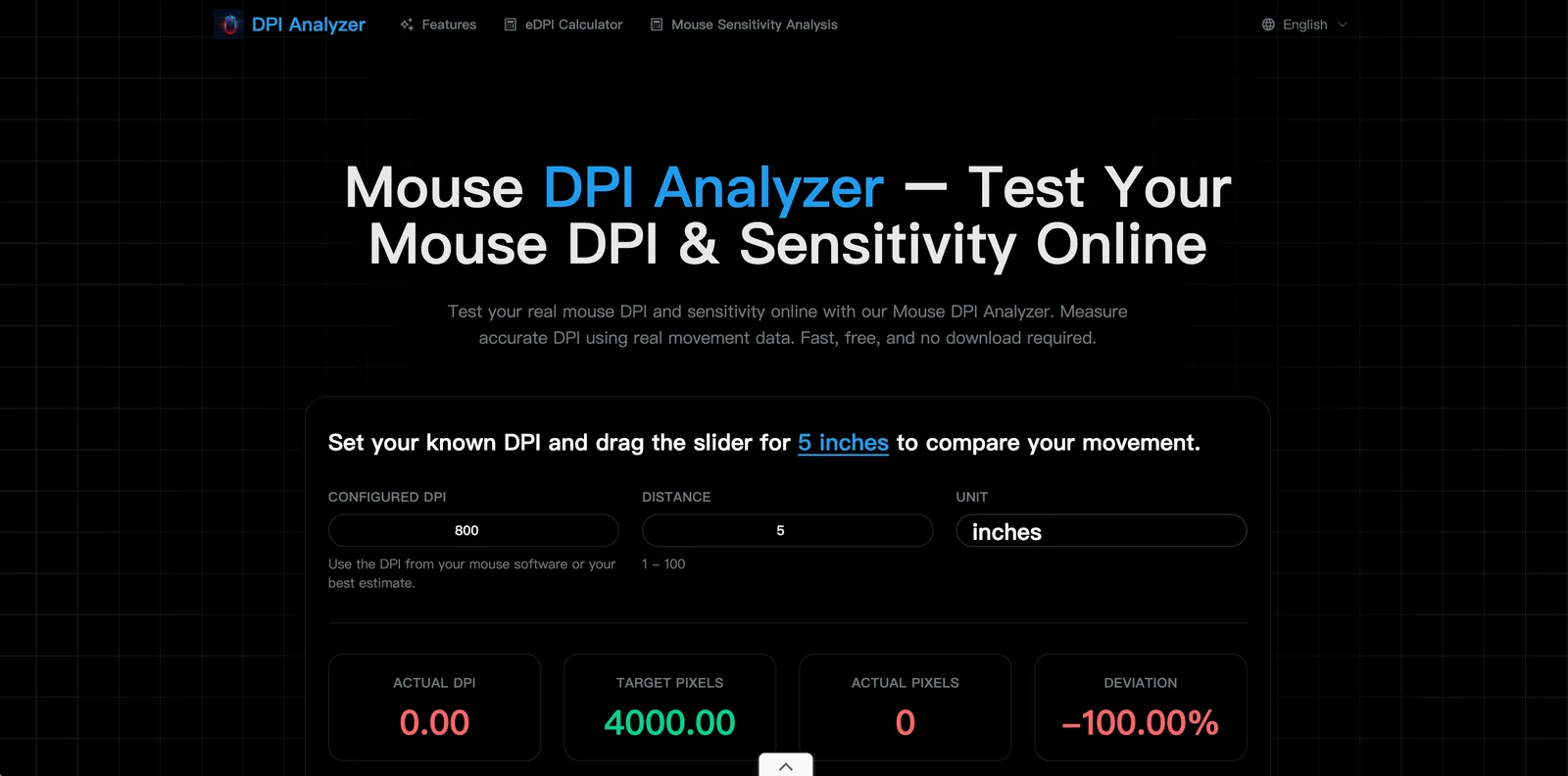 DPI Analyzer screenshot 1