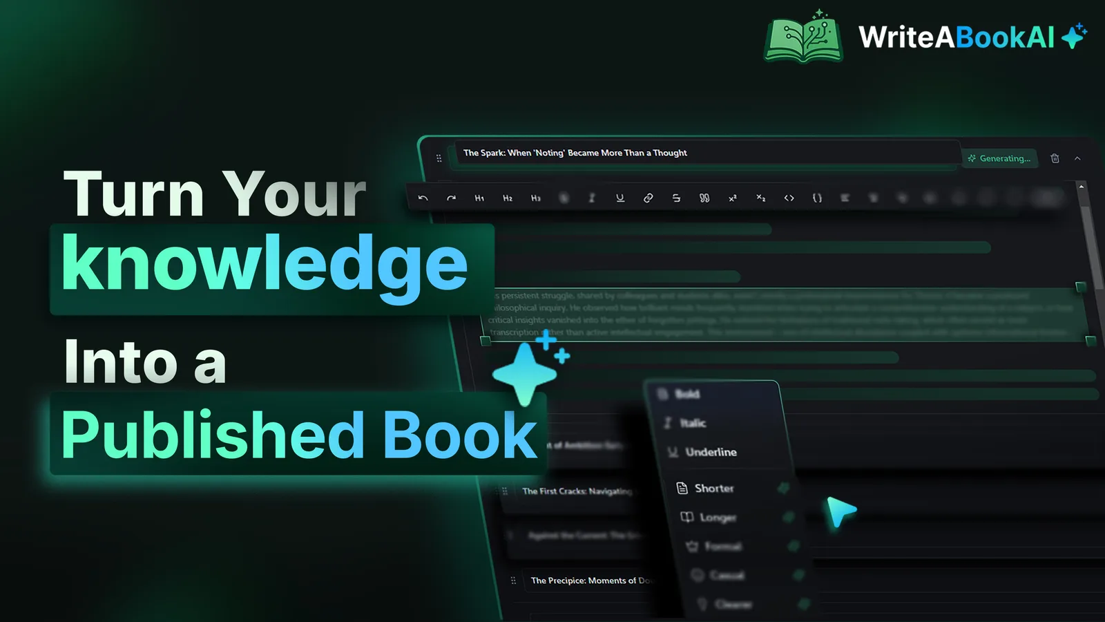 WriteABookAI screenshot 1