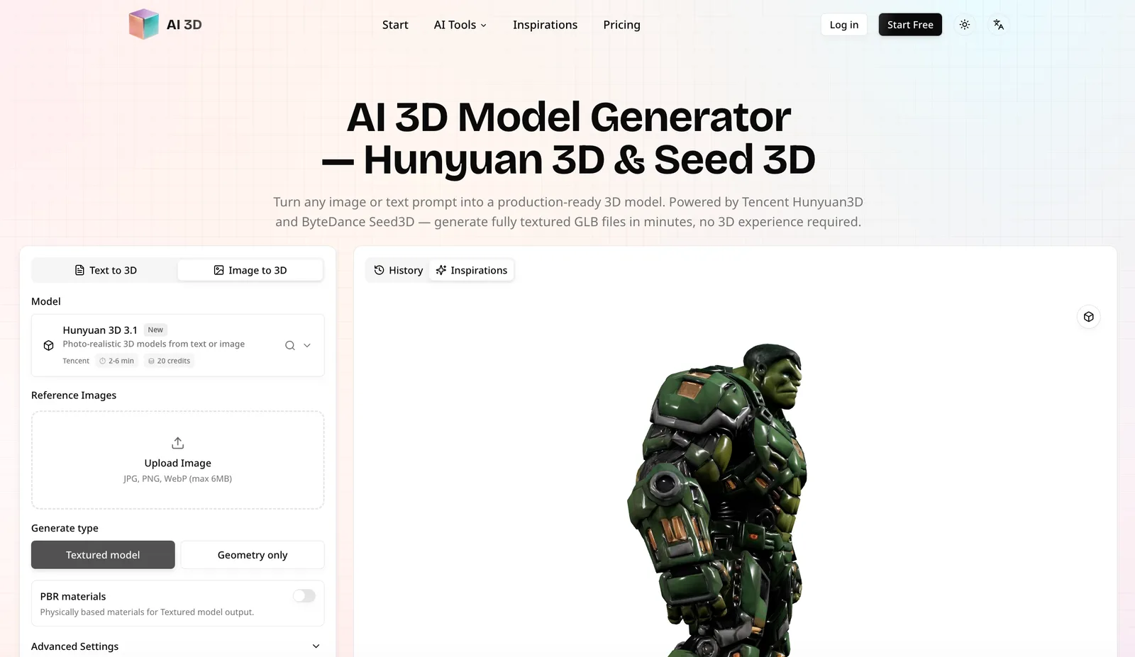 AI 3D Model Generator screenshot 1