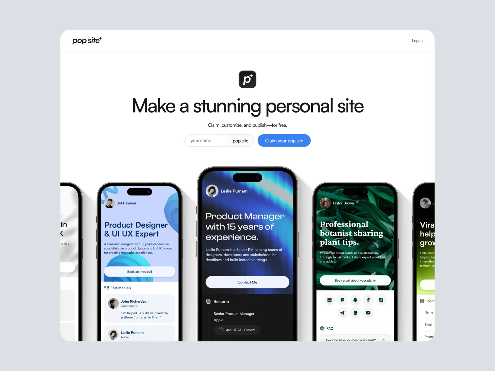 Pop.site screenshot 1