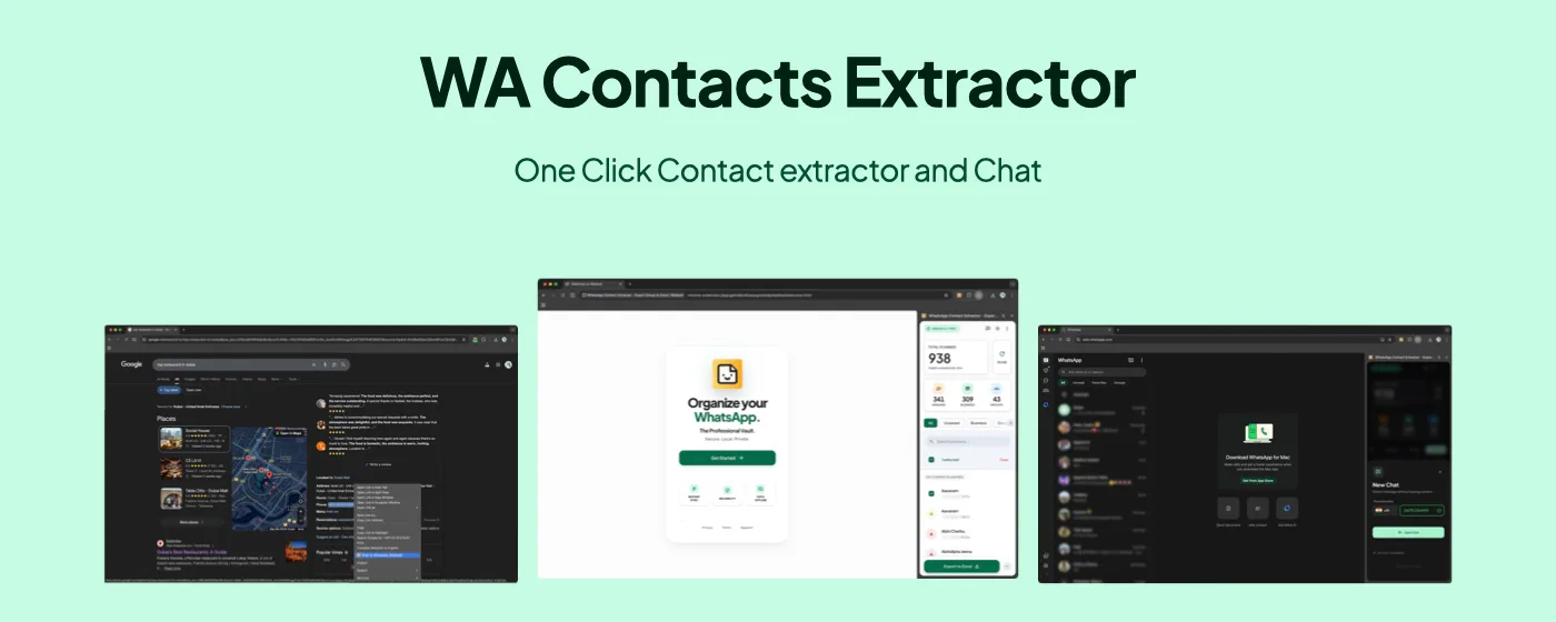 WhatsApp Contact Extractor - Export Group to Excel | WaVault screenshot 1