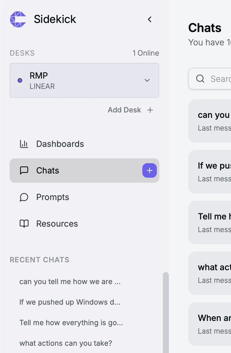Sidekick screenshot 1