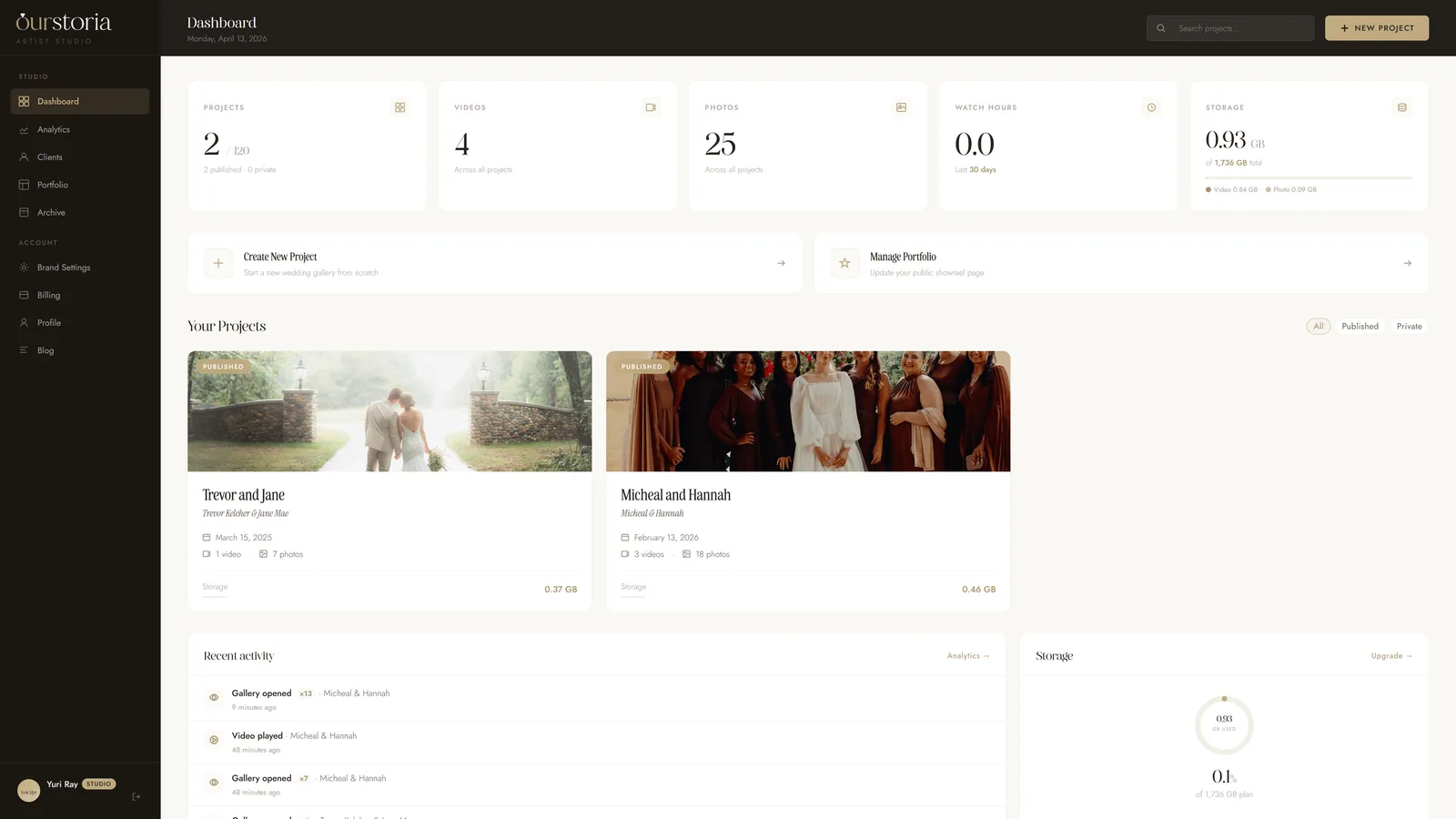 Ourstoria screenshot 1