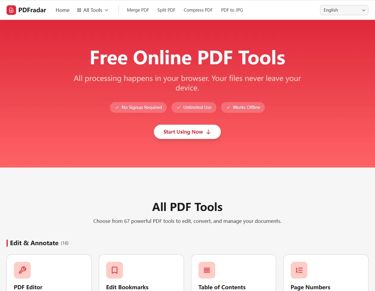 PDFradar screenshot 1