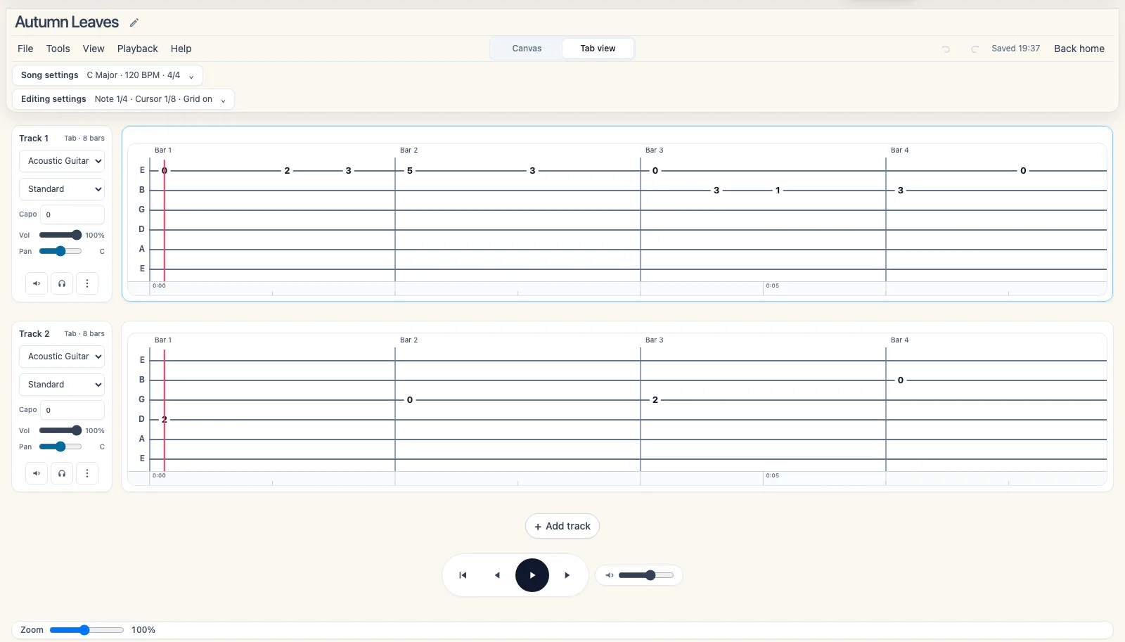 Note2Tabs screenshot 2