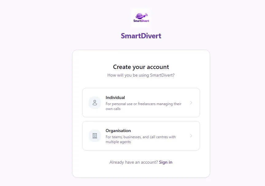 Smartdivert screenshot 2