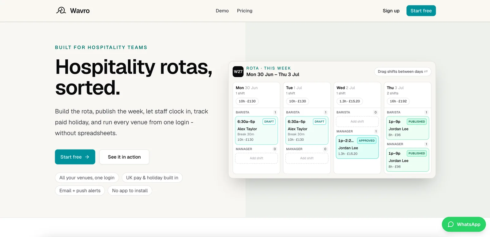 Wavro screenshot 1