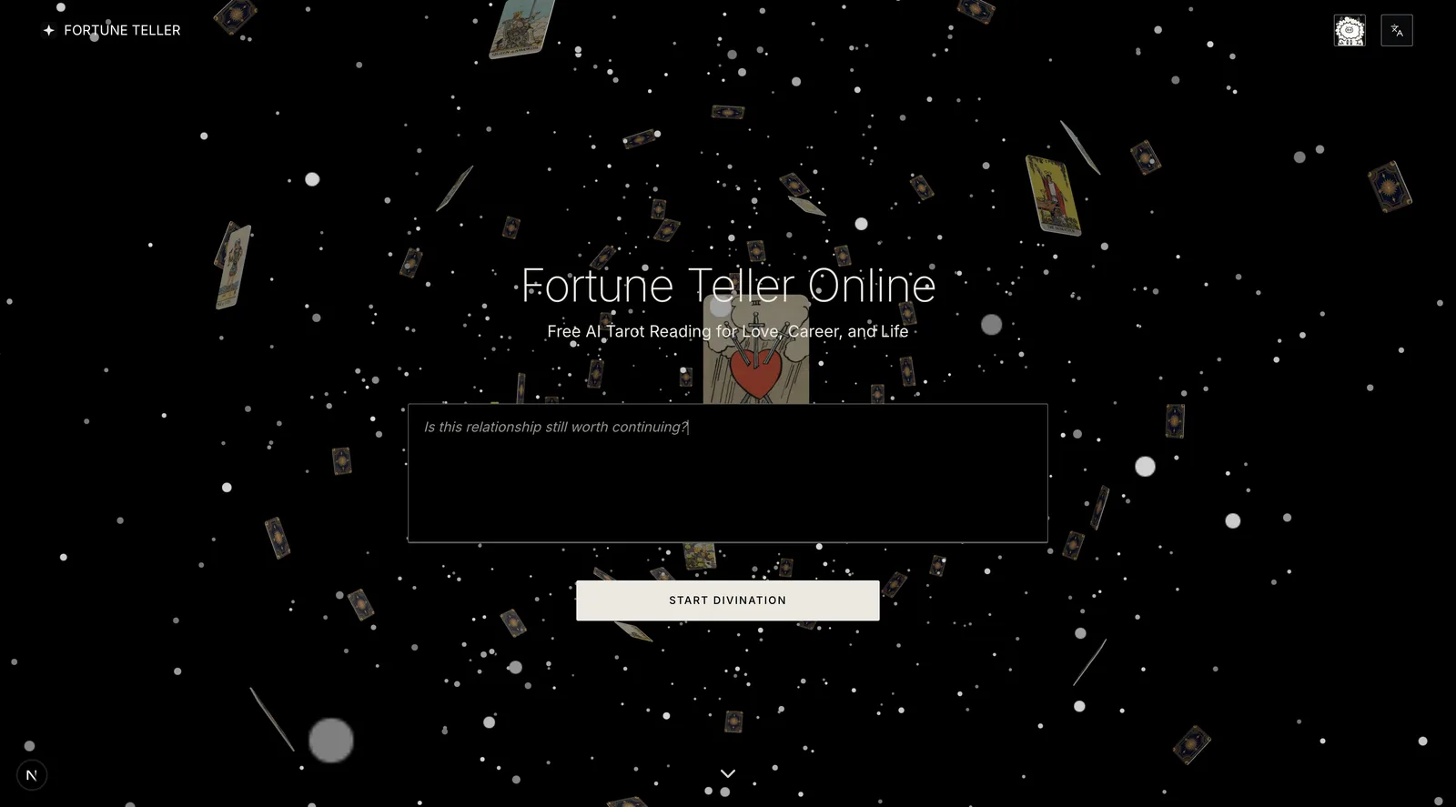 Fortunetelleronline screenshot 1