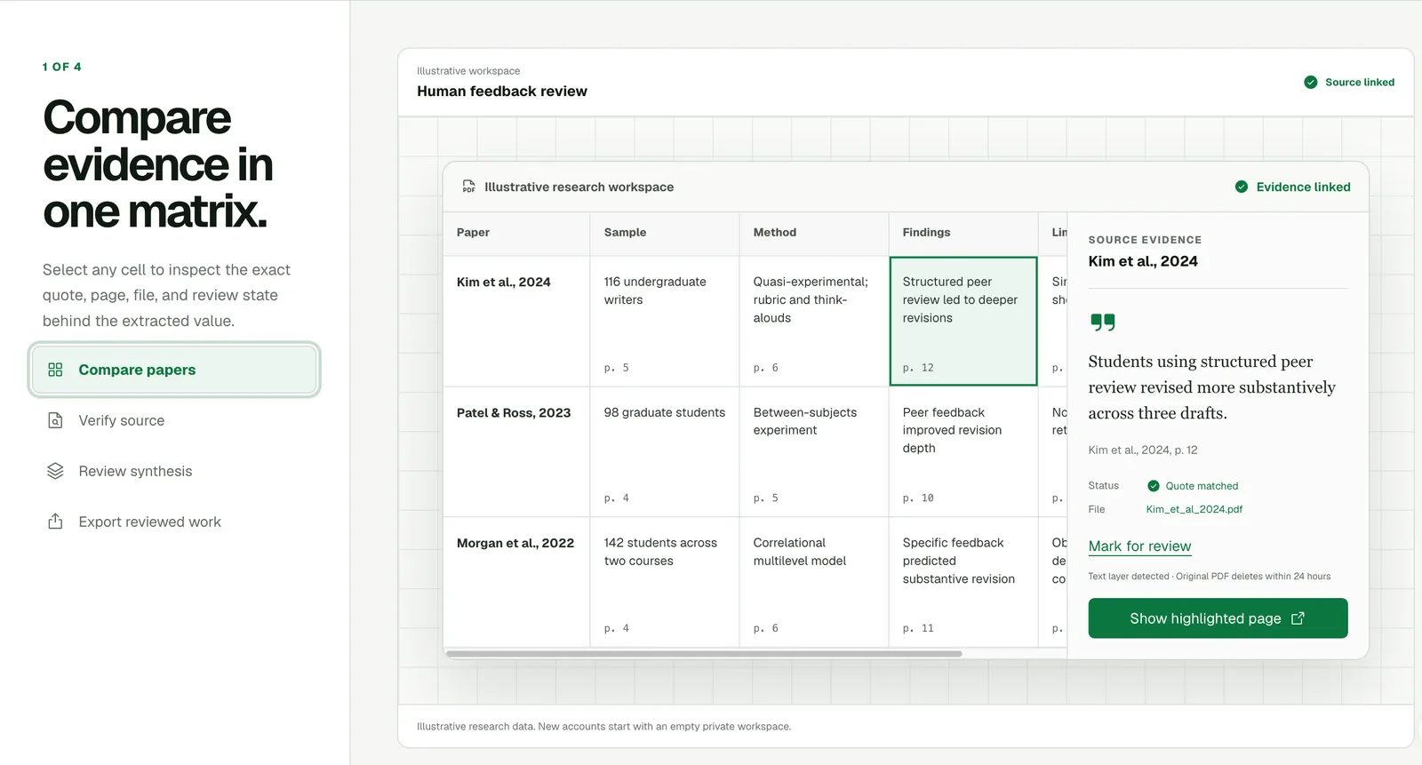 EvidenceGrid screenshot 1