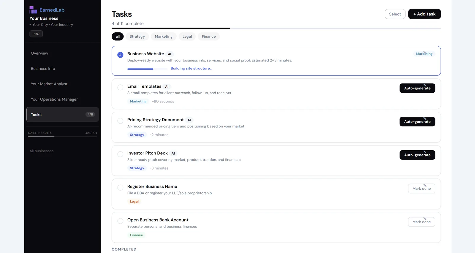 Earnedlab screenshot 2
