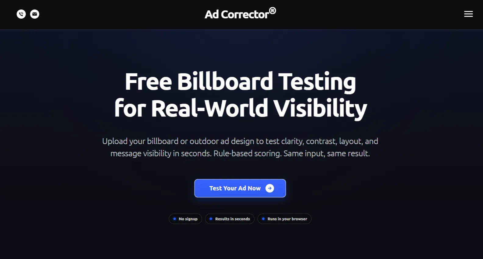 Ad Corrector screenshot 1