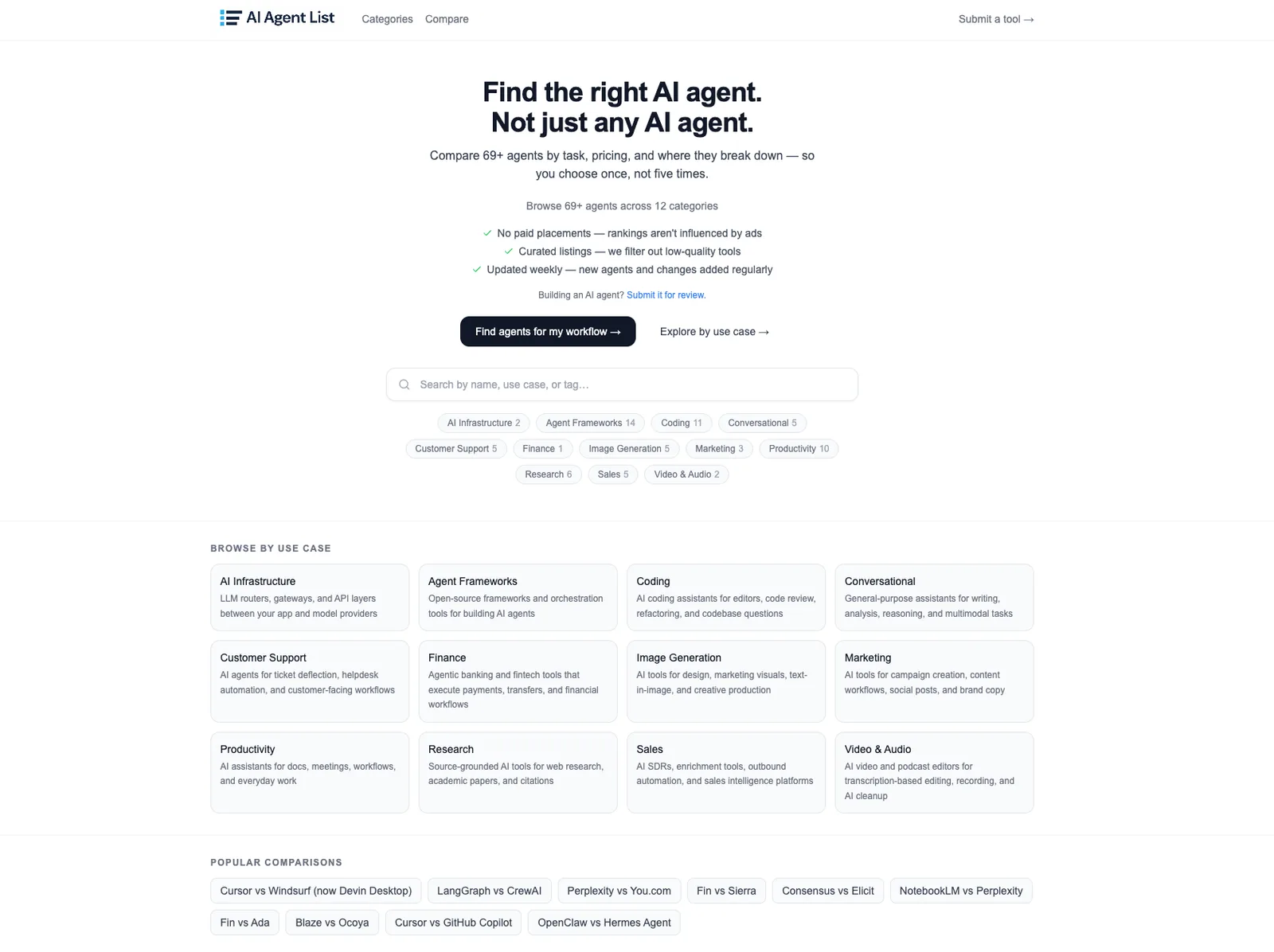 AiAgentsList screenshot 2