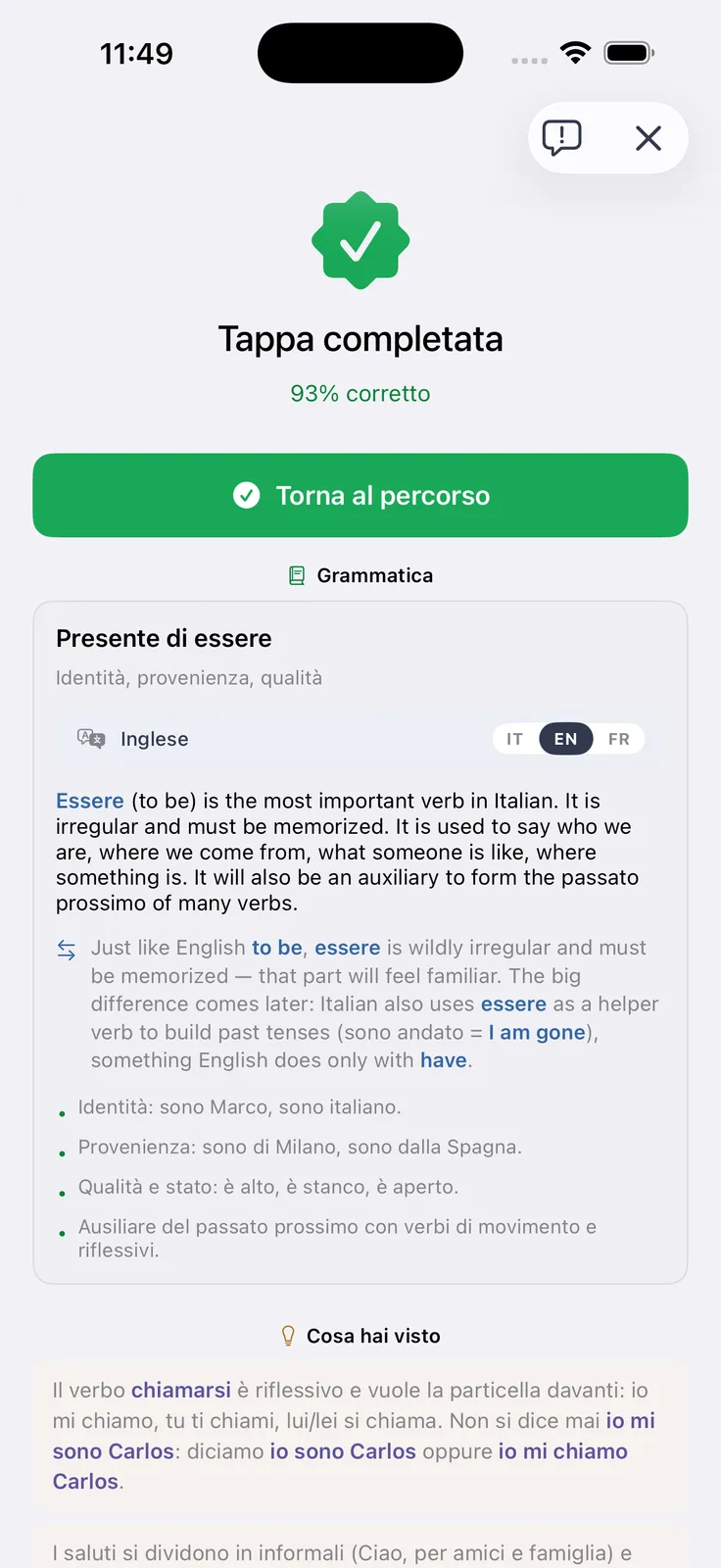 Ti app : learn italian screenshot 6