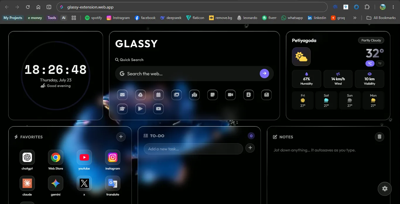 Glassy screenshot 4