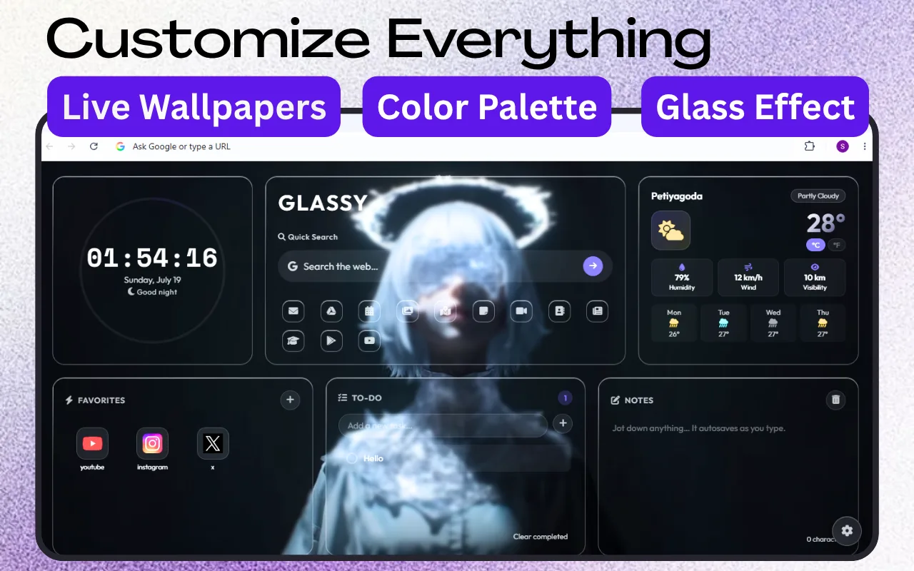 Glassy screenshot 3