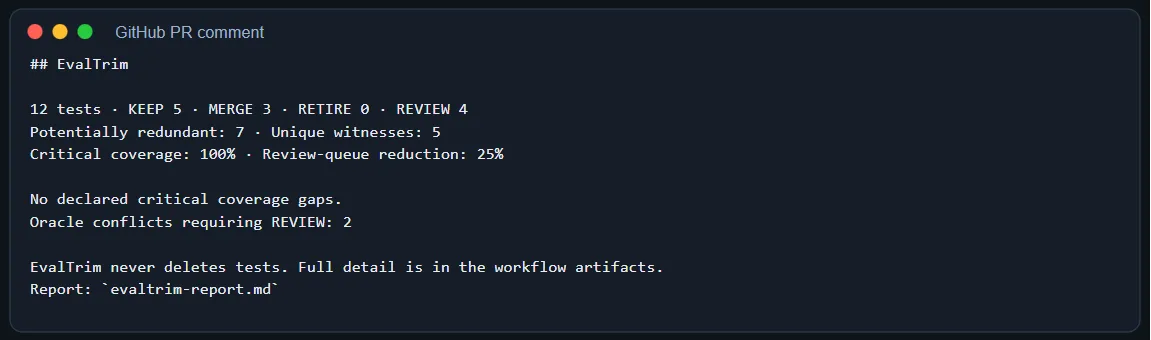EvalTrim screenshot 2