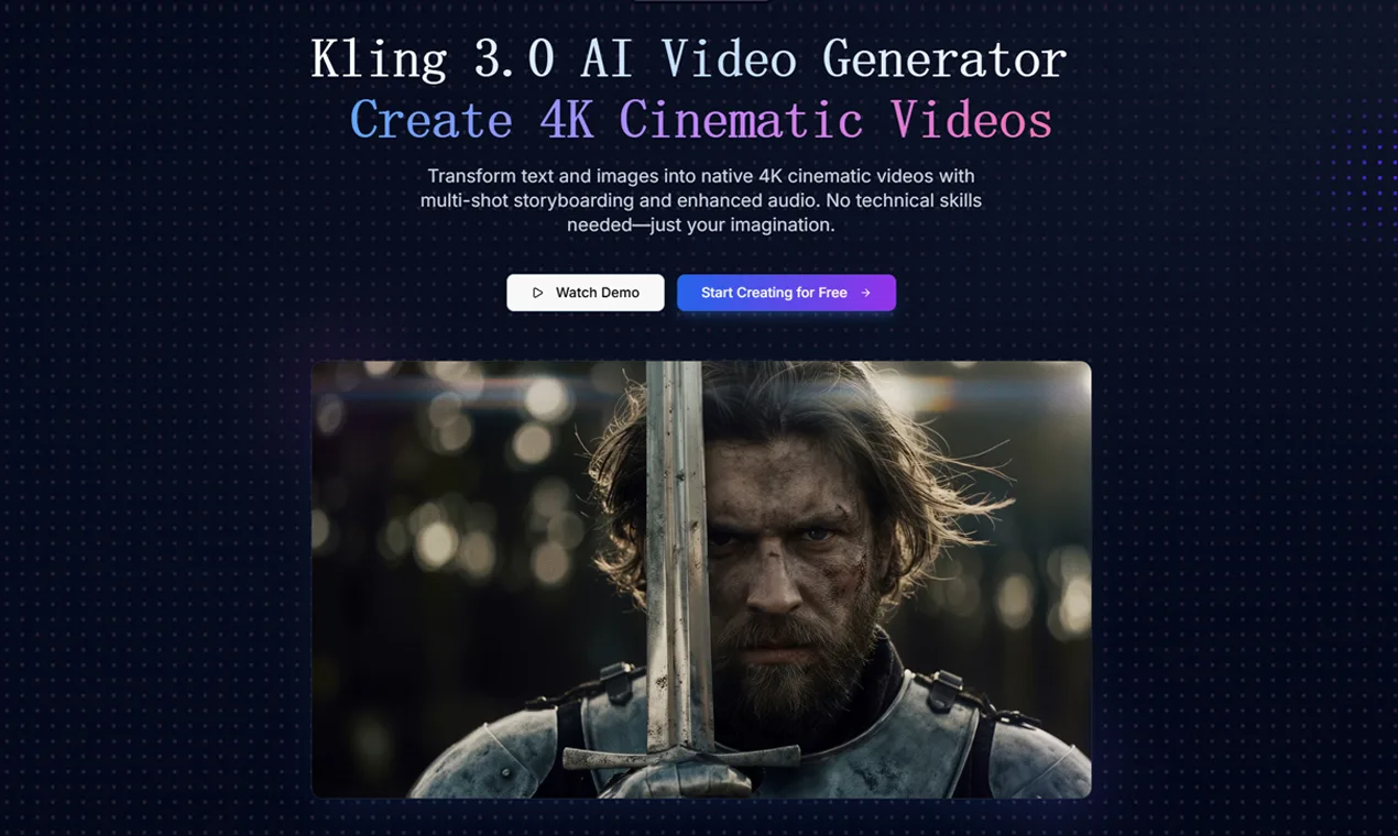 Kling 3.0 screenshot 1