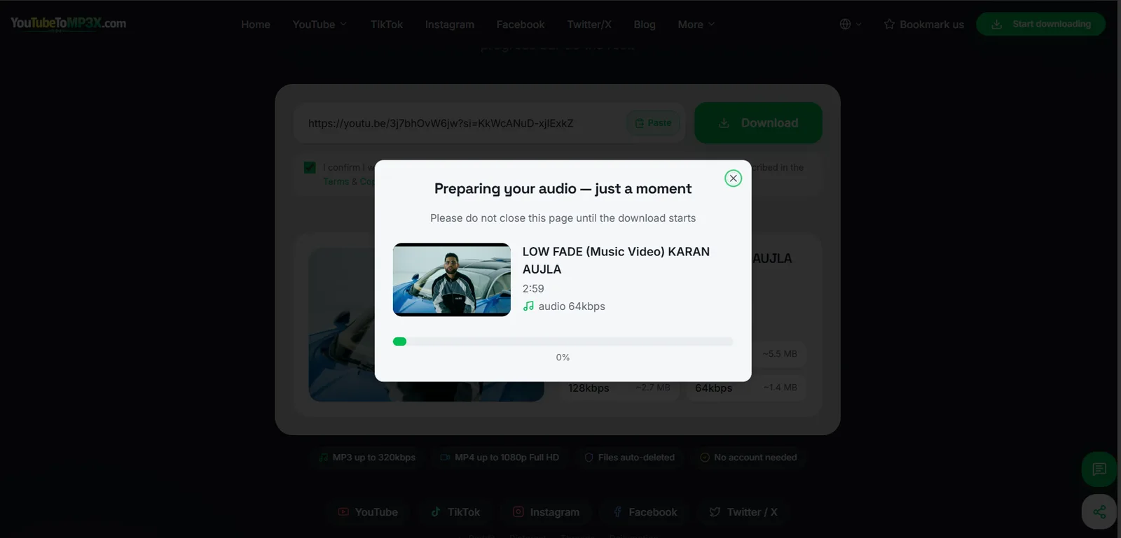 Youtubetomp3x screenshot 2