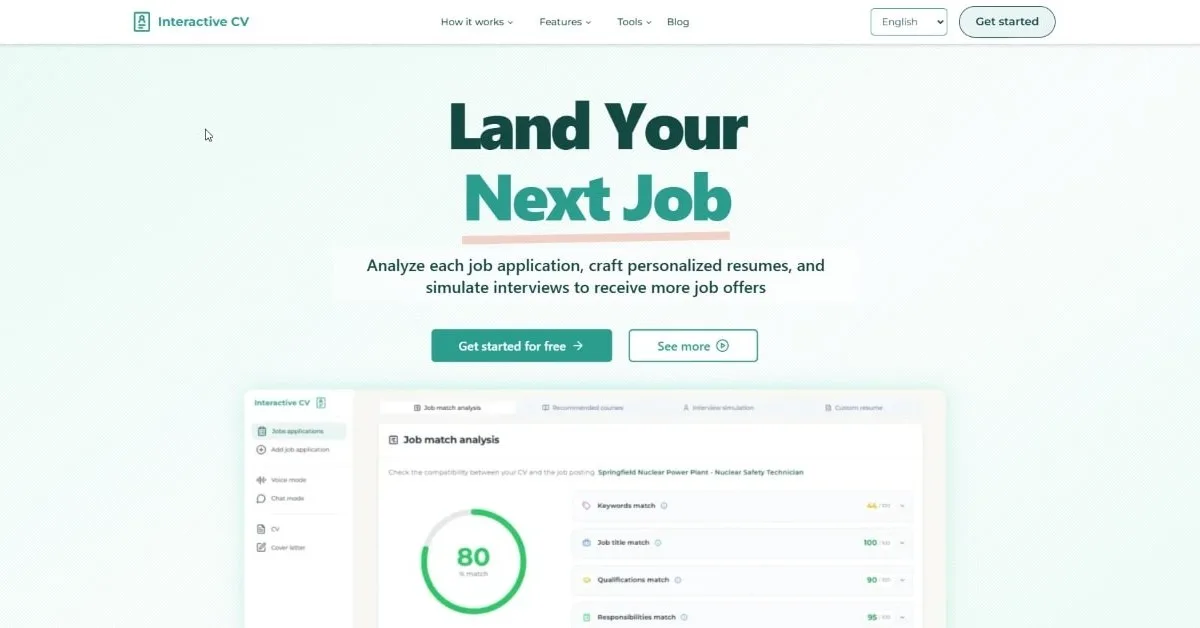 Interactive Cv screenshot 1