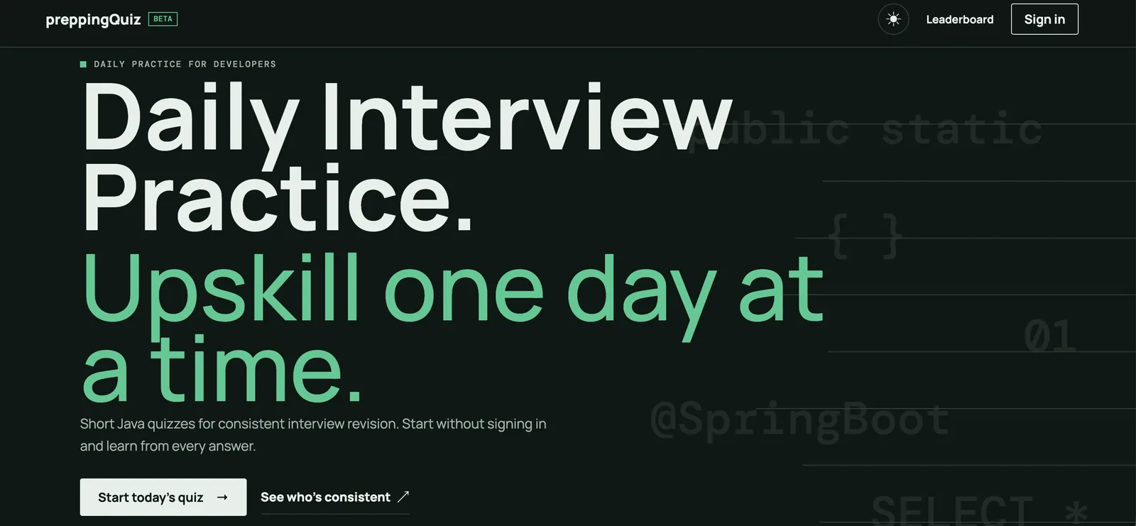 Preppingquiz screenshot 2