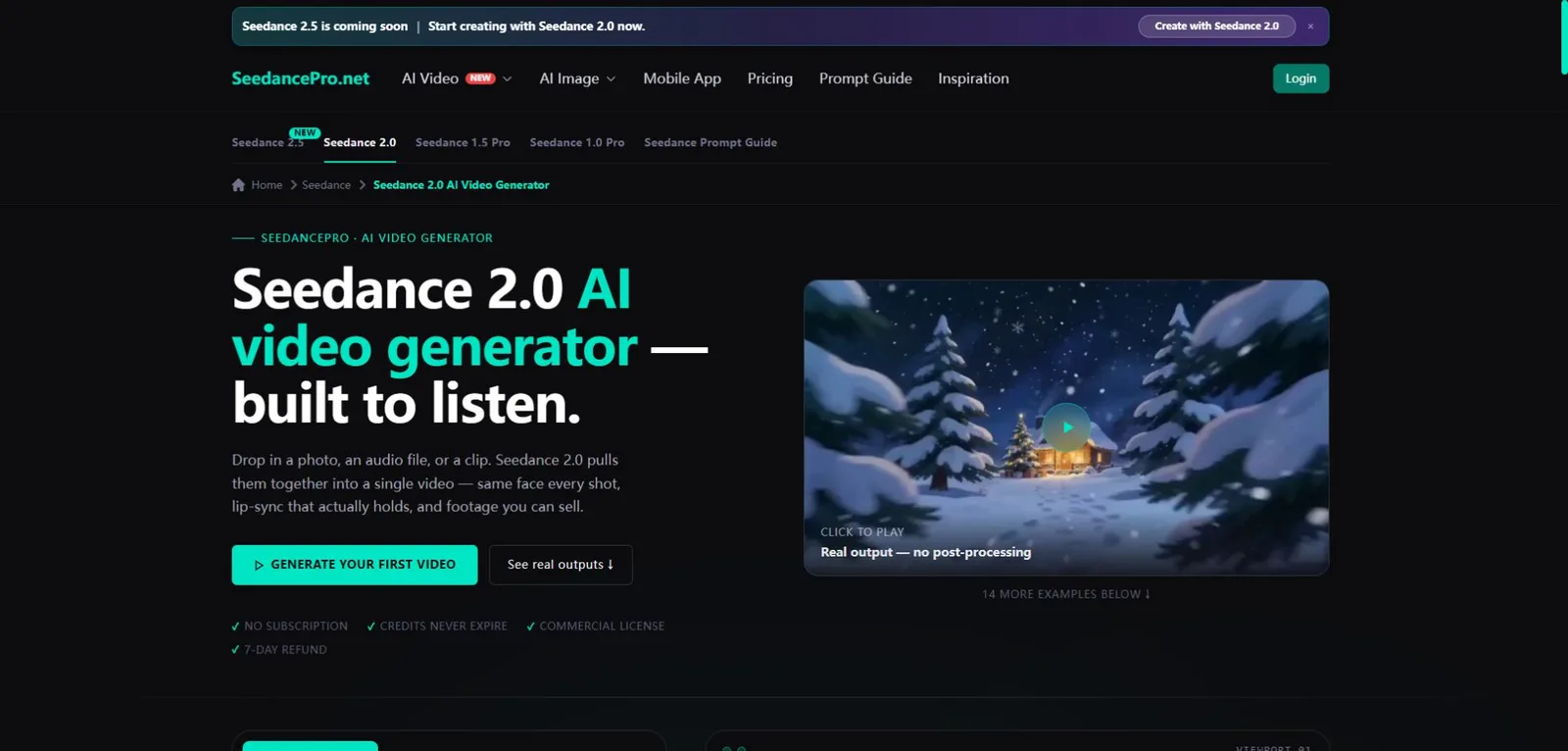 Seedance 2.0 AI Video Generator screenshot 1