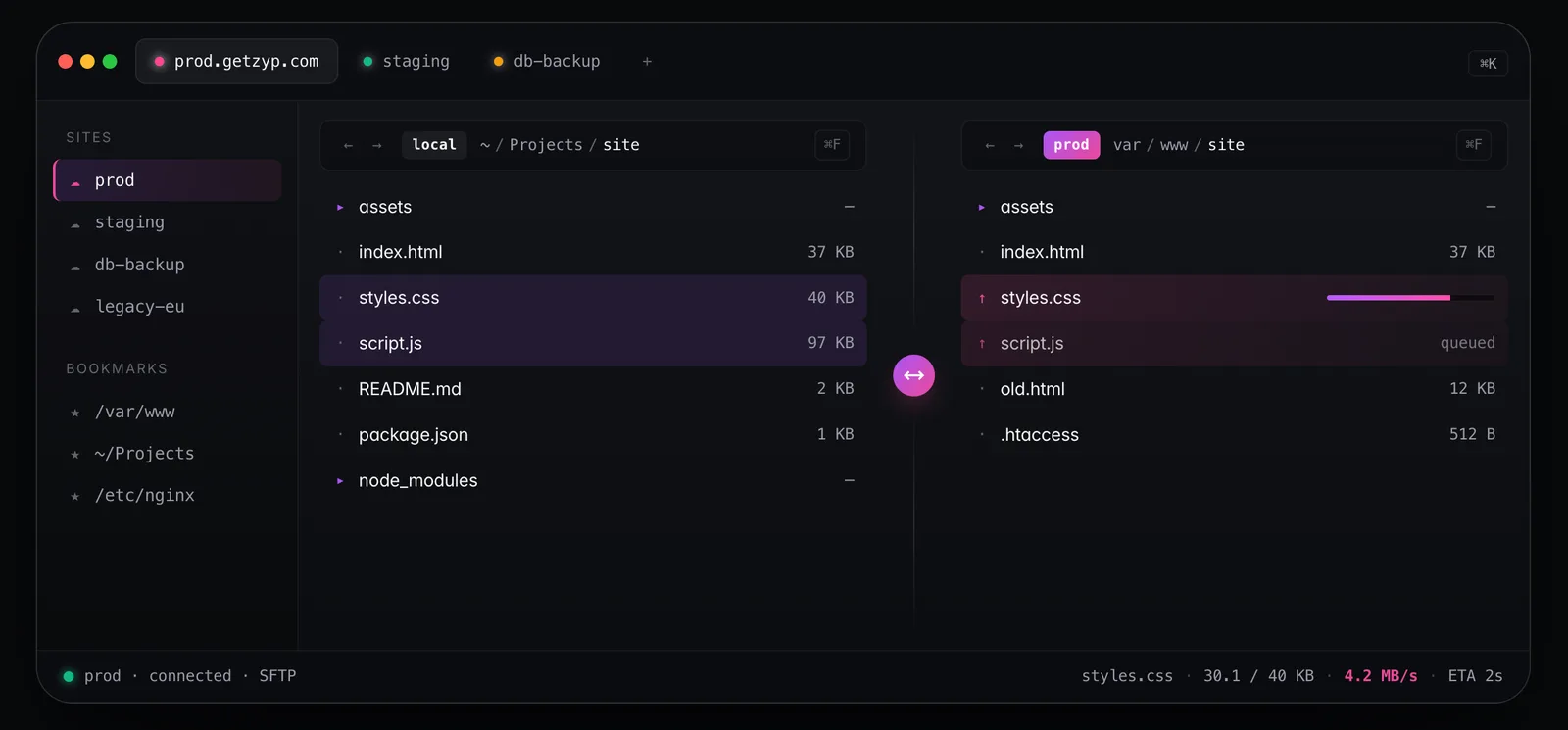 Zyp screenshot 1