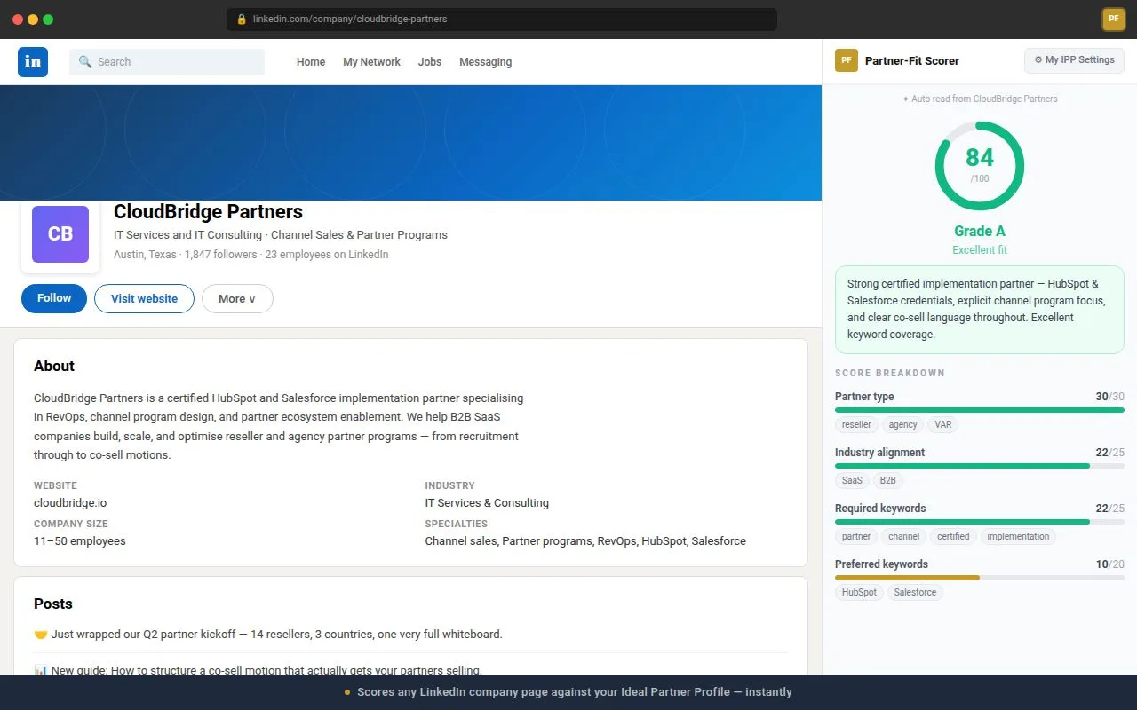 Channel Partner-Fit Scorer screenshot 2
